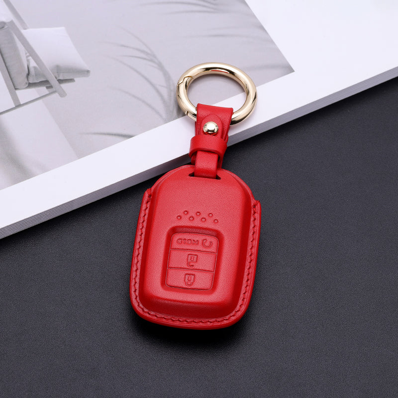 Pastel Leather Key Fob Cover for Honda (Model C)