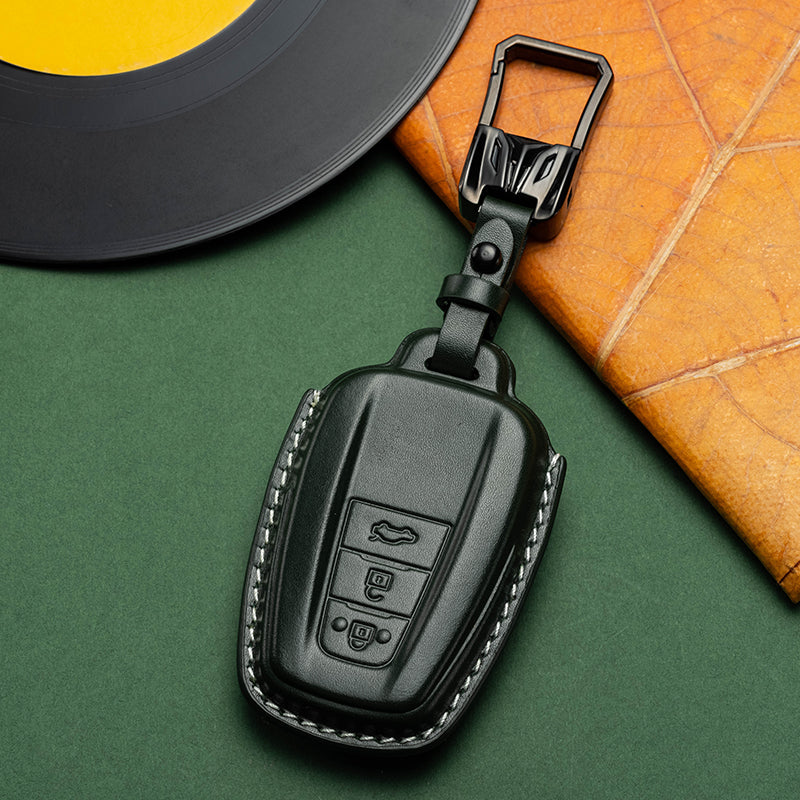 Exclusive Leather Key Fob Cover for Toyota (Model D)