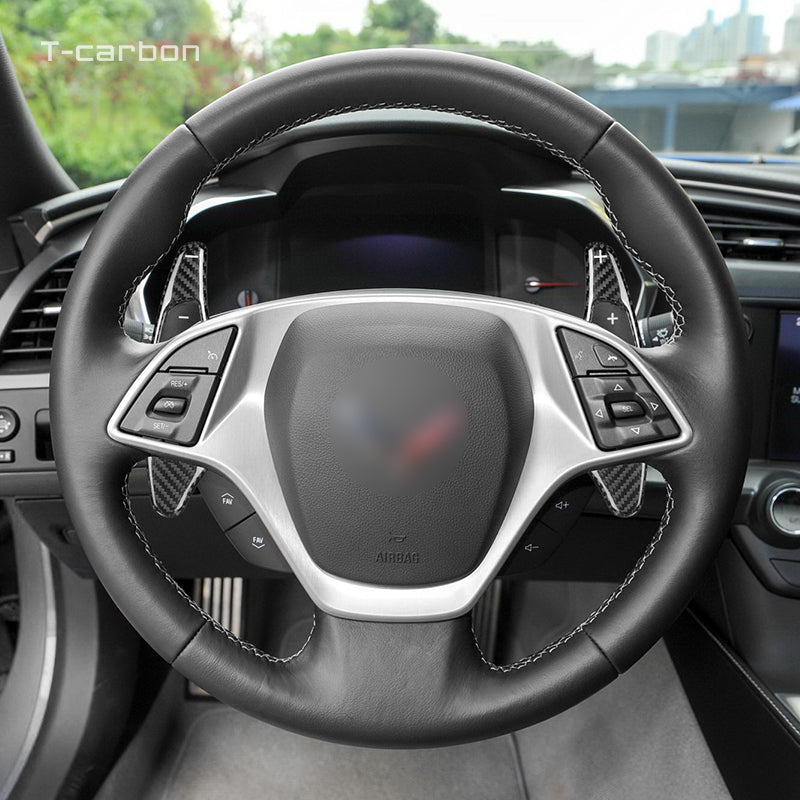 T-Carbon for Chevrolet Corvette Carbon Fiber Paddle Shifters (Model A: Corvette C7) - T-Carbon Official Store