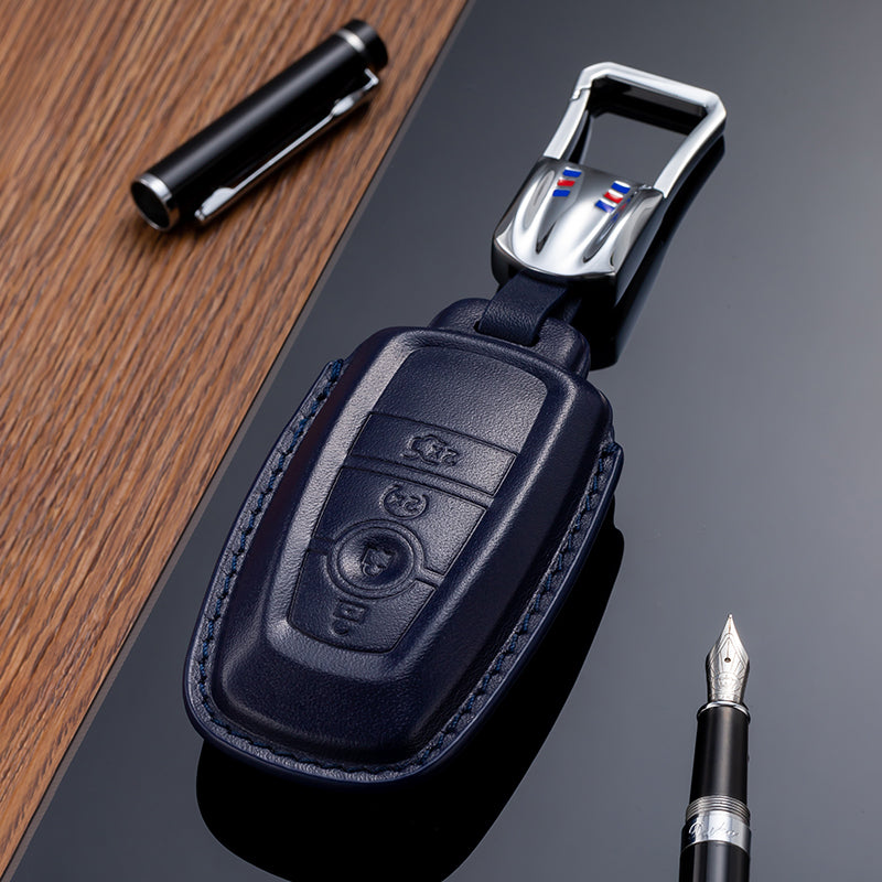 Leather Key Fob Cover for Ford (Model C) - T-Carbon Official Store