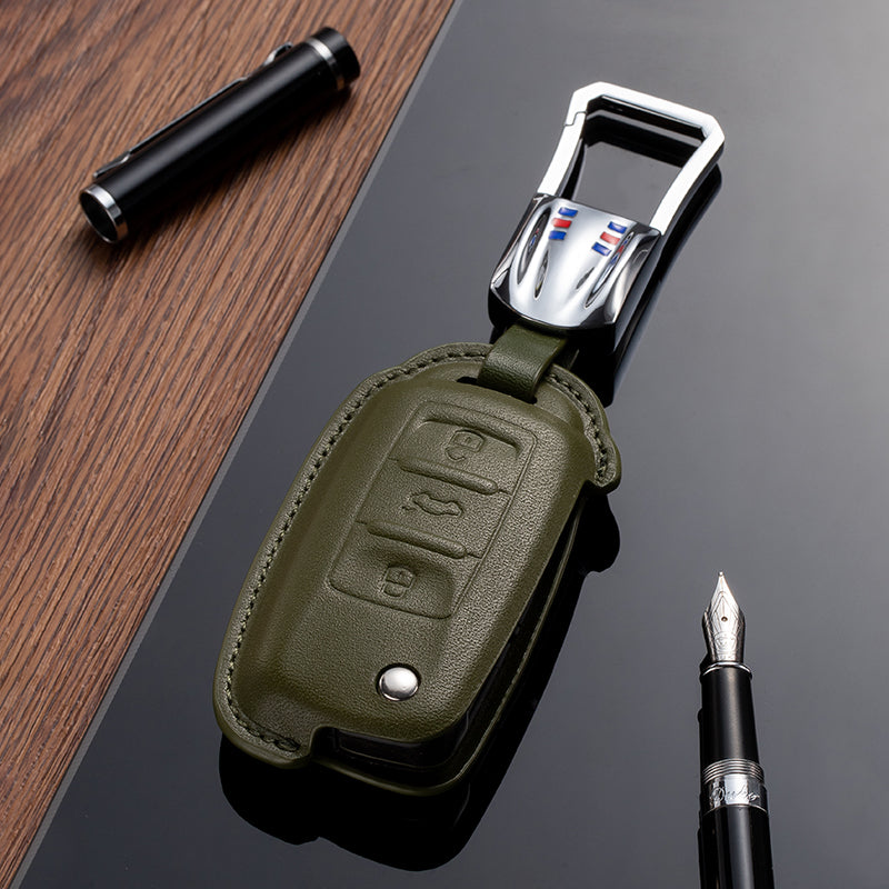 Leather Key Fob Cover for Volkswagen (Model A/B) - T-Carbon Official Store