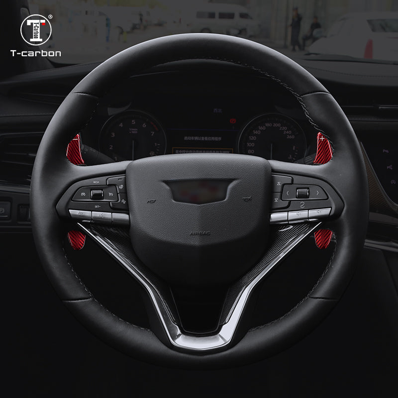 T-Carbon for Cadillac Carbon Fiber Paddle Shifters (Model C: 2019-2021) - T-Carbon Official Store