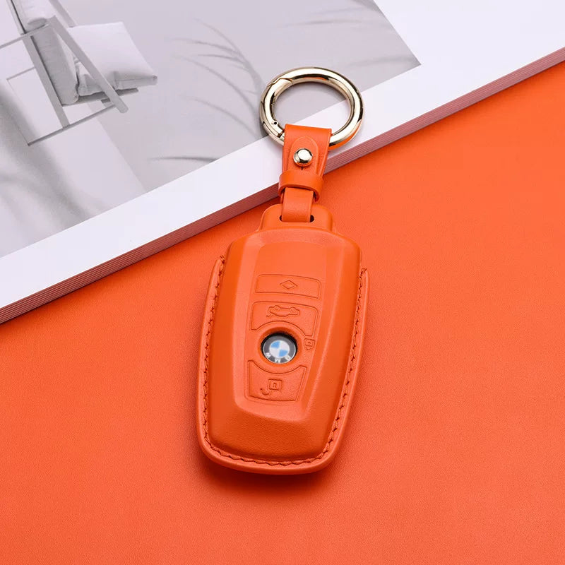 Pastel Leather Key Fob Cover for BMW (Model A) - T-Carbon Official Store