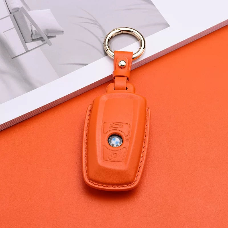 Pastel Leather Key Fob Cover for BMW (Model A) - T-Carbon Official Store