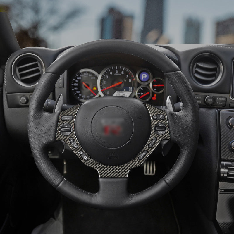 T-Carbon for Nissan GTR Carbon Fiber Steering Wheel Cover (Model A: 2007-2016) - T-Carbon Official Store