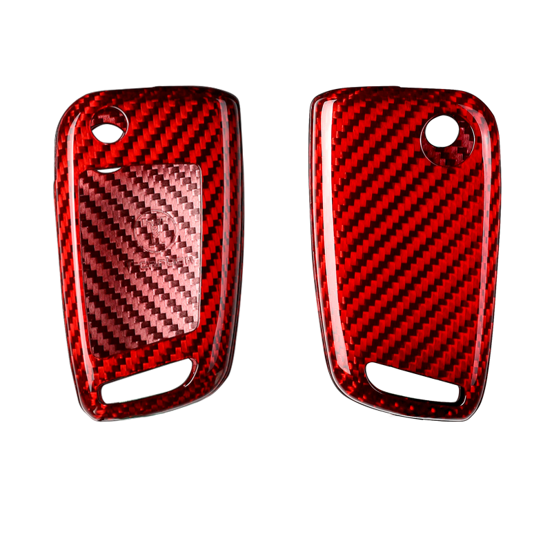 T-Carbon for Volkswagen Carbon Fiber Key Fob Case (Model G)