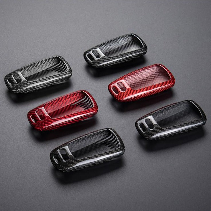 Audi Carbon Fiber Key Fob Case (Model C) - T-Carbon Official