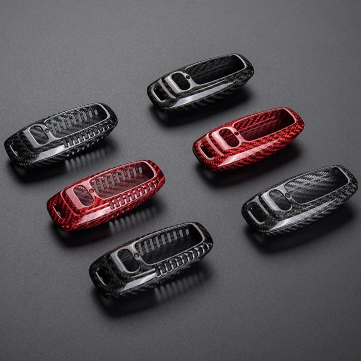Audi Carbon Fiber Key Fob Case (Model D) - T-Carbon Official