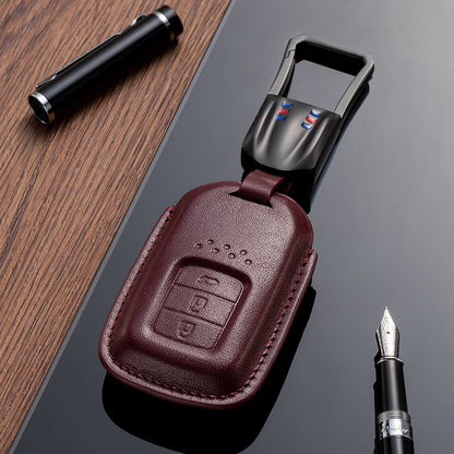 Leather Key Fob Cover for Honda (Model C) - T-Carbon Official Store