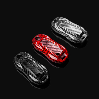 T-Carbon for Porsche Carbon Fiber Key Fob Case (Model E)