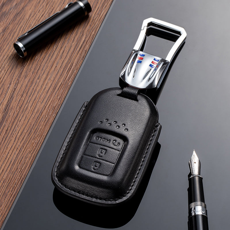 Leather Key Fob Cover for Honda (Model C) - T-Carbon Official Store
