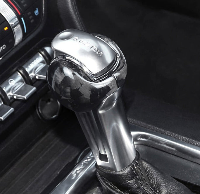 Carbon Fiber Gear Selector Cover for Ford Mustang (Model A)