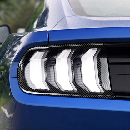 Carbon Fiber Tail Light Cover for Ford Mustang (Model B)