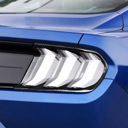 Carbon Fiber Tail Light Cover for Ford Mustang (Model B)