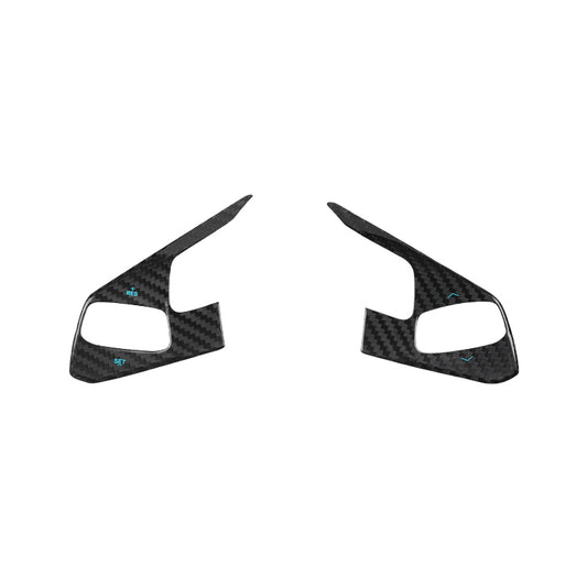 Carbon Fiber Steering Wheel Cover for Chevrolet Corvette (Model B)