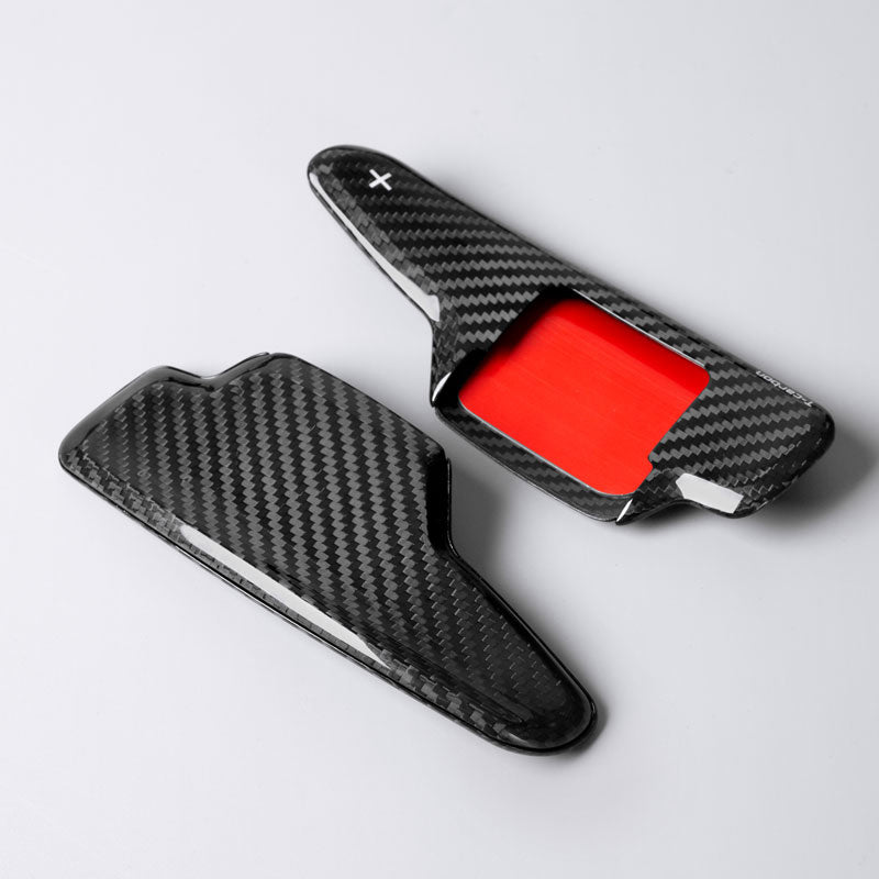 T-Carbon for Chevrolet Corvette Carbon Fiber Paddle Shifters (Model B: Corvette C8)
