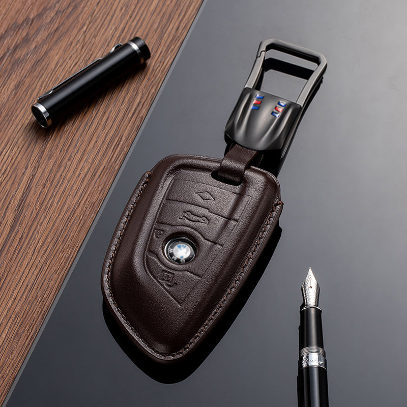 Leather Key Fob Cover for BMW (Model B) - T-Carbon Official Store