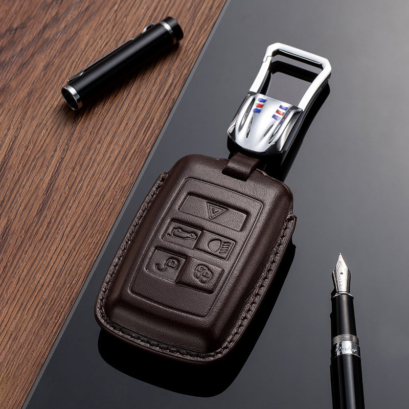 Leather Key Fob Cover for Land Rover Range Rover (Model B) - T-Carbon Official Store
