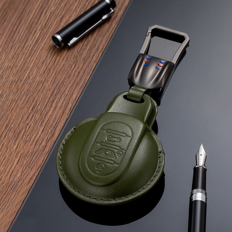 Leather Key Fob Cover for Mini (Model A) - T-Carbon Official Store