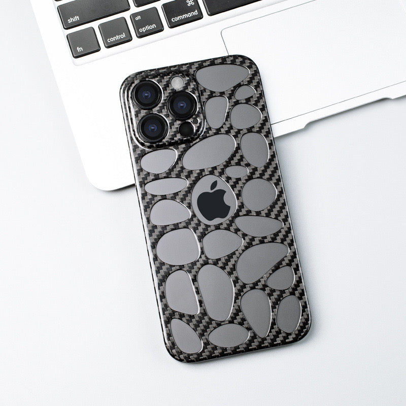 T-Carbon Accessories Perforated Carbon Fiber Iphone Case (Iphone 14)