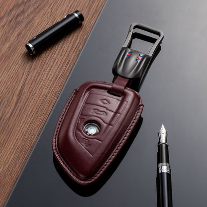 Leather Key Fob Cover for BMW (Model B) - T-Carbon Official Store