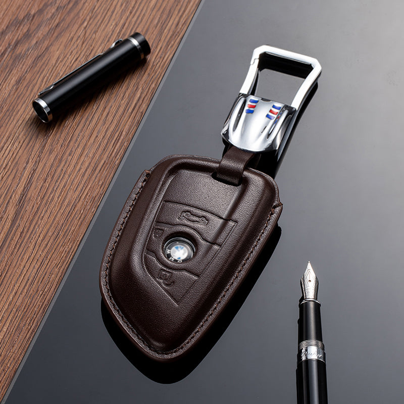 Leather Key Fob Cover for BMW (Model B) - T-Carbon Official Store