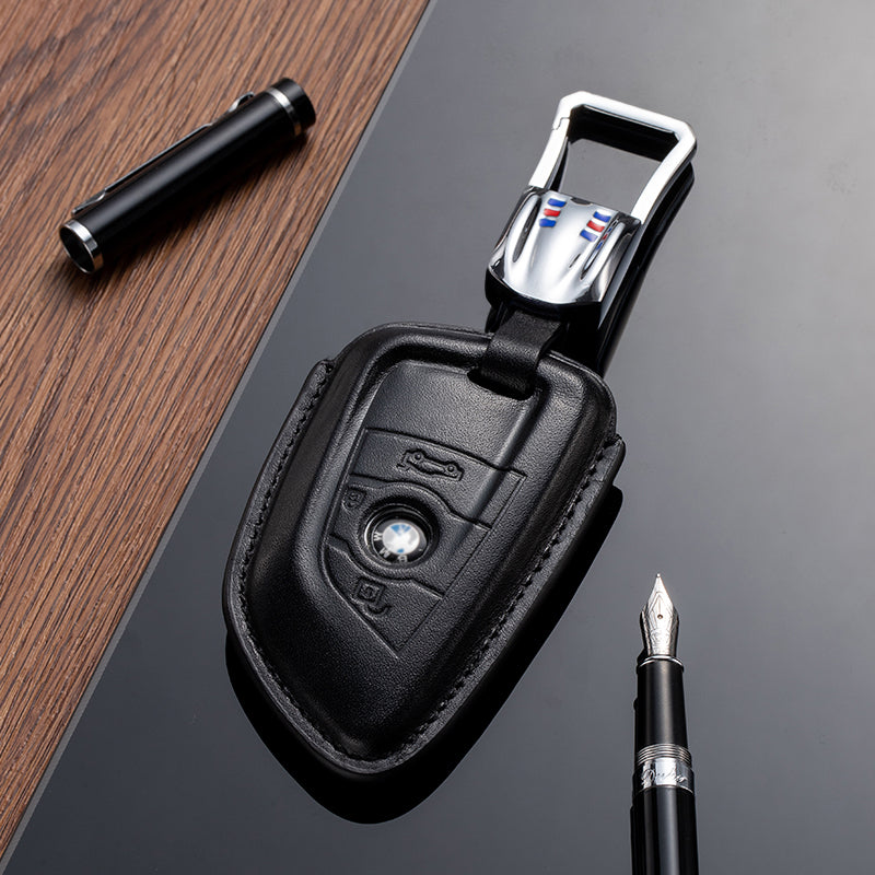 Leather Key Fob Cover for BMW (Model B) - T-Carbon Official Store