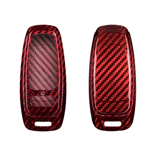 Audi Carbon Fiber Key Fob Case (Model D) - T-Carbon Official