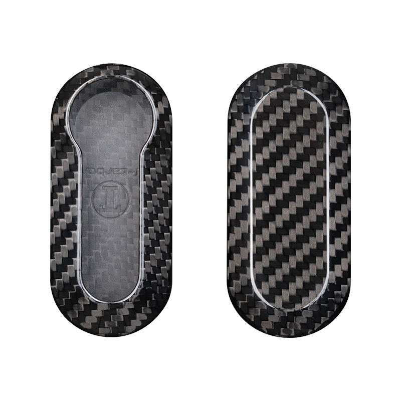 T-Carbon for Fiat Carbon Fiber Key Fob Case (Model A) - T-Carbon Official Store