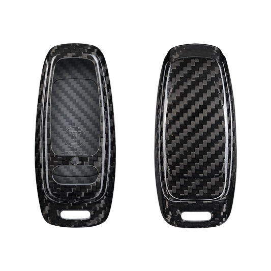 Audi Carbon Fiber Key Fob Case (Model D) - T-Carbon Official