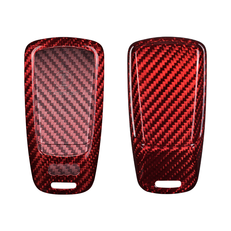 Audi Carbon Fiber Key Fob Case (Model C) - T-Carbon Official