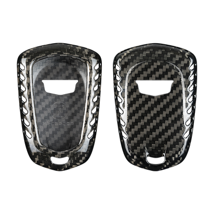 T-Carbon for Cadillac Carbon Fiber Key Fob Case (Model B) - T-Carbon Official Store