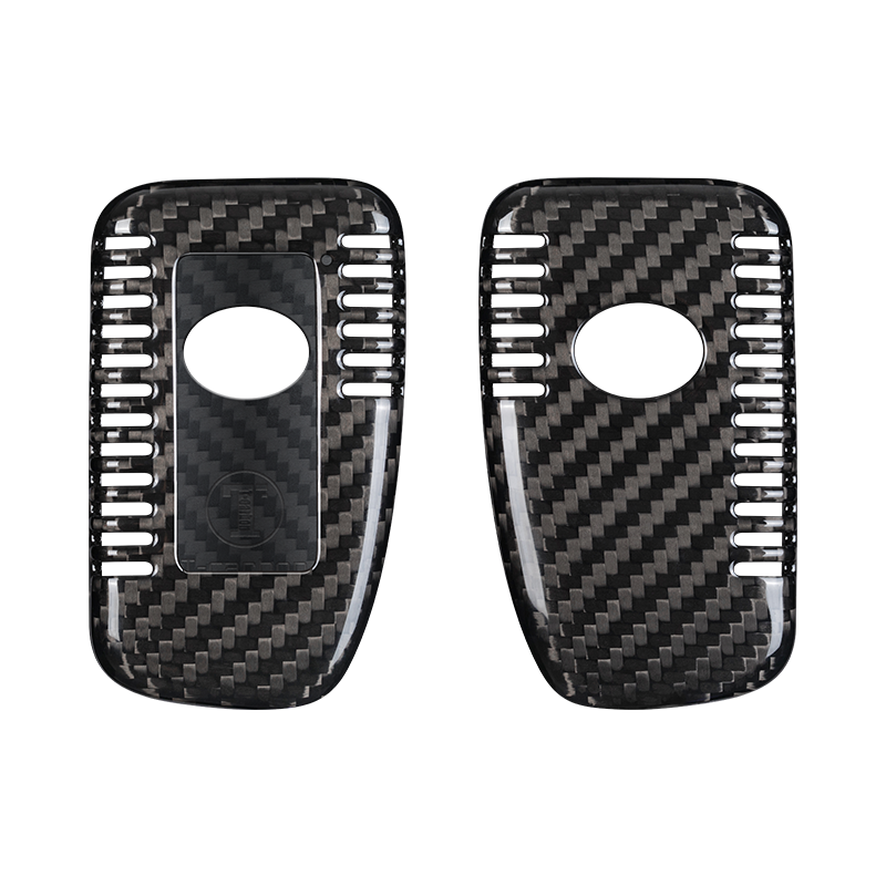 Sleek Carbon Fiber Key Fob Cover For Lexus ES350, LC, LS, UX (2019-2024) & NX, RX (2022-2024) With Remote Start