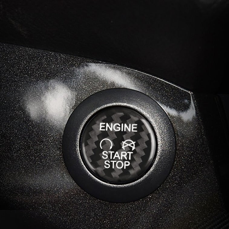 Carbon Fiber Start Stop Button for Ford (Model A)
