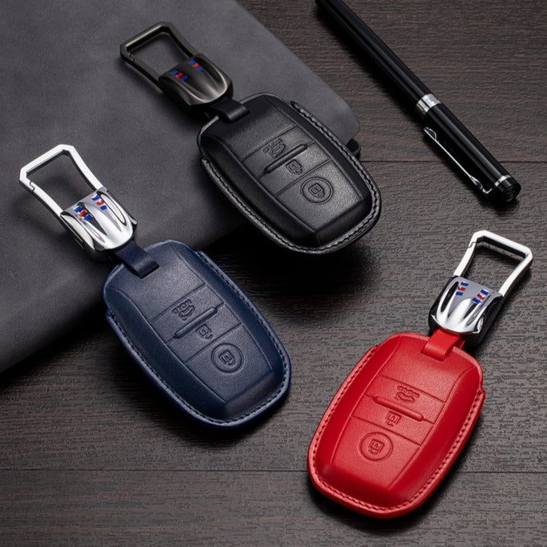 Leather Key Fob Cover for Kia (Model A) - T-Carbon Official Store