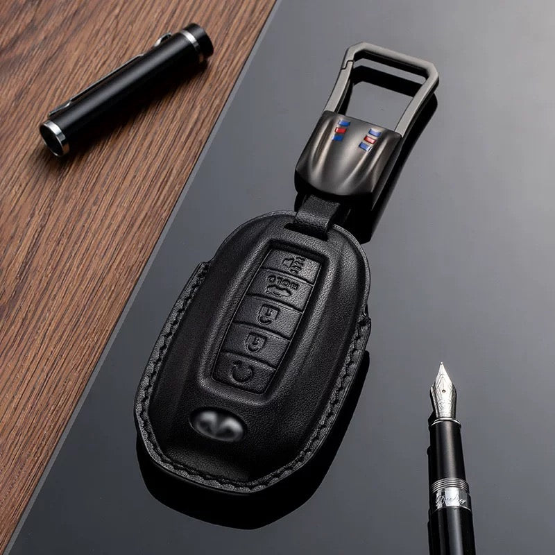 Leather Key Fob Cover for Infiniti (Model A) - T-Carbon Official Store