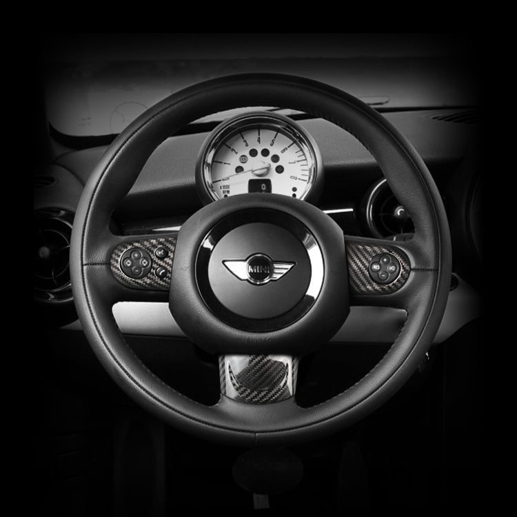 Mini Carbon Fiber Steering Wheel Cover (Model A: 2006-2015)