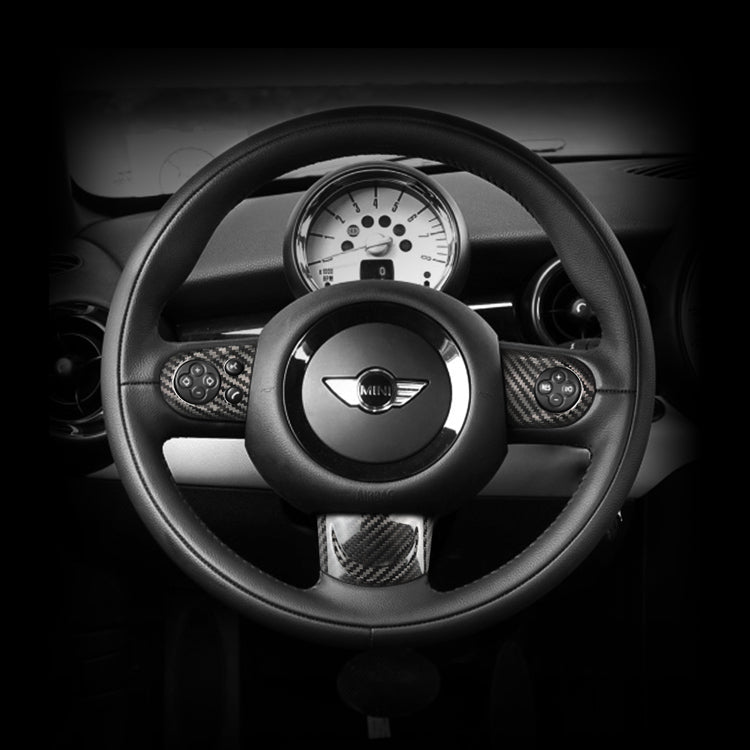 Carbon Fiber Steering Wheel Cover for Mini (Model A: 2006-2015)