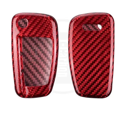 Audi Carbon Fiber Key Fob Case (Model B) - T-Carbon Official