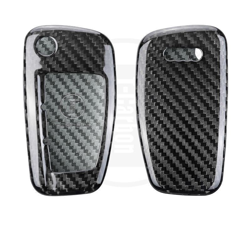 Audi Carbon Fiber Key Fob Case (Model B) - T-Carbon Official