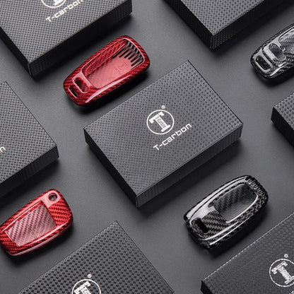 Audi Carbon Fiber Key Fob Case (Model B) - T-Carbon Official