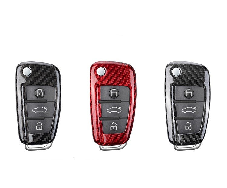 Audi Carbon Fiber Key Fob Case (Model B) - T-Carbon Official
