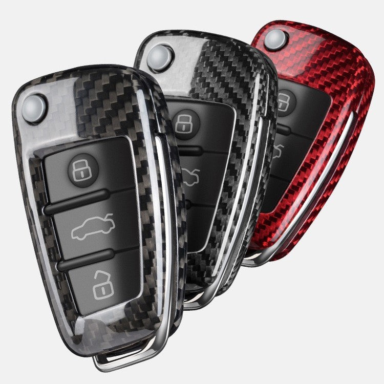 Audi Carbon Fiber Key Fob Case (Model B) - T-Carbon Official