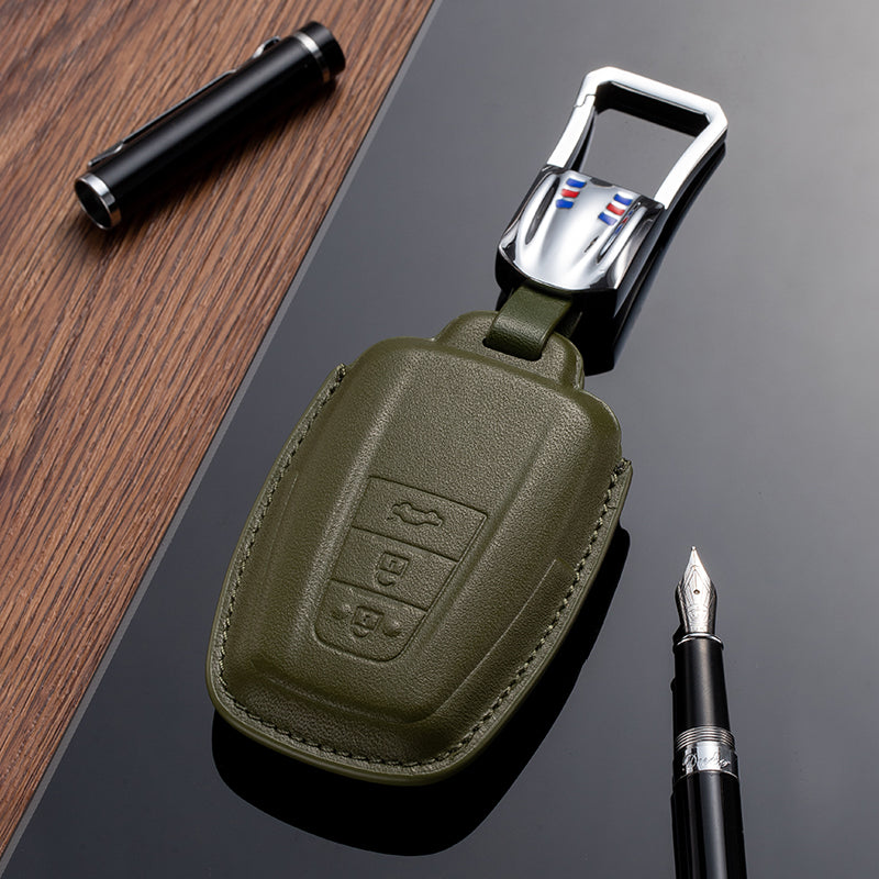 Leather Key Fob Cover for Toyota (Model D) - T-Carbon Official Store