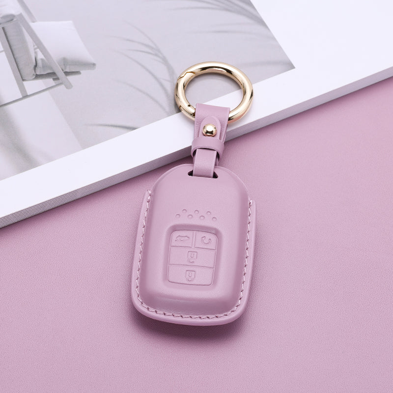 Pastel Leather Key Fob Cover for Honda (Model C)