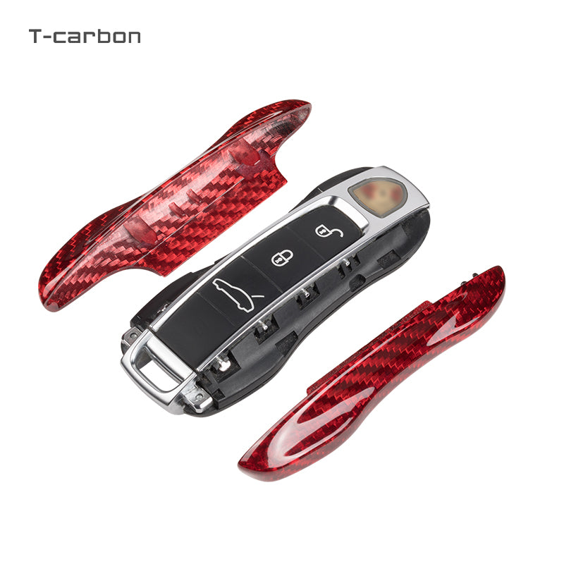 Porsche Carbon Fiber Key Fob Case (Model C) - T-Carbon Official