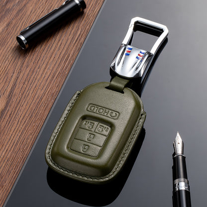 Leather Key Fob Cover for Honda (Model C) - T-Carbon Official Store