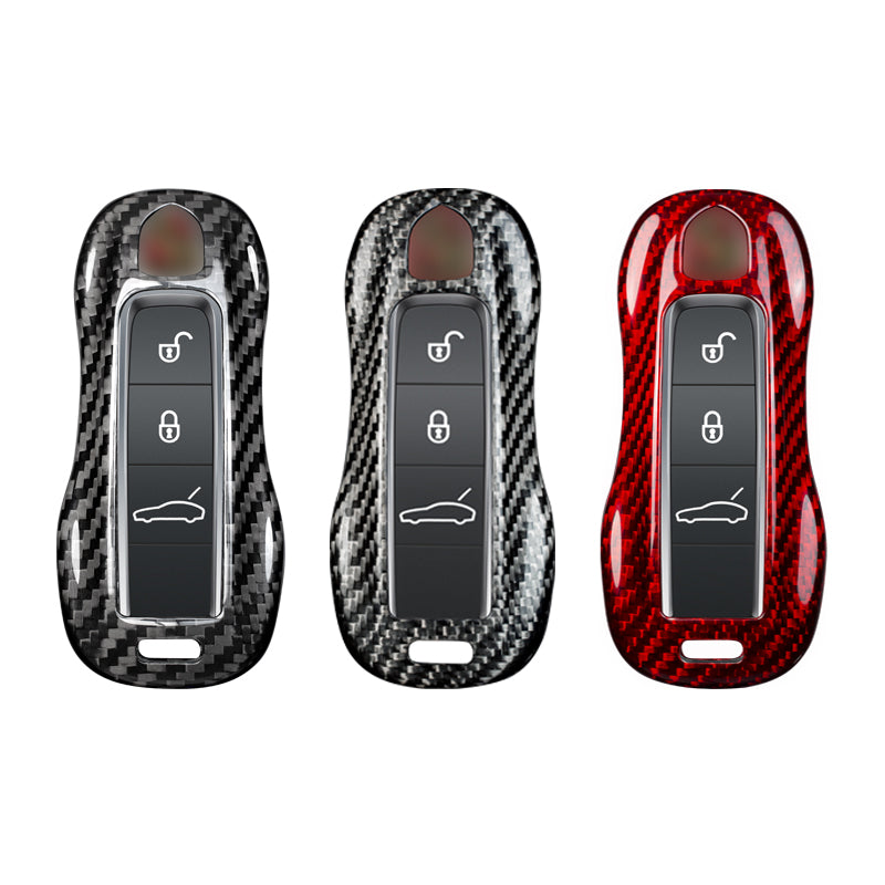 T-Carbon for Porsche Carbon Fiber Key Fob Case (Model C) - T-Carbon Official Store