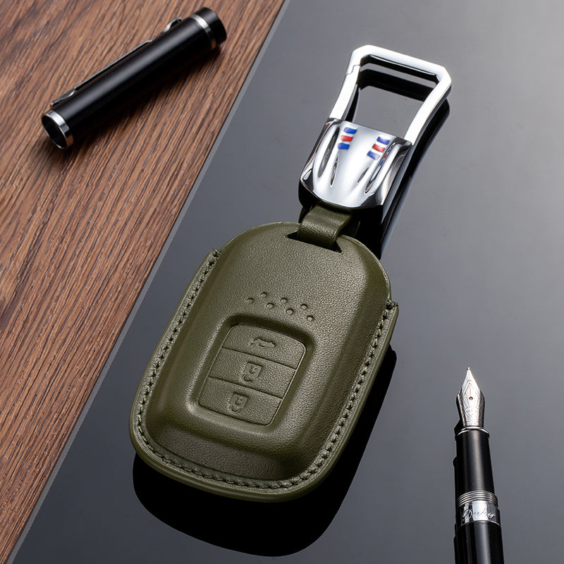 Leather Key Fob Cover for Honda (Model C) - T-Carbon Official Store