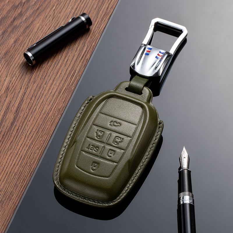 Leather Key Fob Cover for Toyota (Model B)
